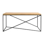 Konferenčný stolík v dekore dubového dreva Custom Form Memo, 100 x 60 cm