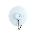 Sada 4 bielych nástenných háčikov s prísavkou Wenko Suction Hooks