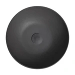 Antracitovosivé betónové umývadlo Sapho Formigo, ø 39 cm