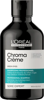 L'Oréal Professionnel Profesionální zelený šampon neutralizující červené tóny Serie Expert Chroma Crème (Green Dyes Shampoo) 300 ml L'Oréal Professionnel Profesionální zelený šampon neutralizující červené tóny Serie Expert Chroma Crème (Green Dyes Shampoo) 300 ml