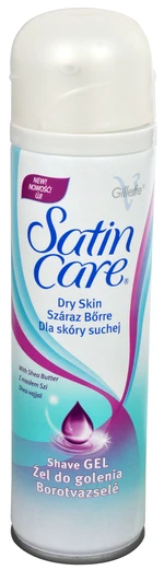 Gillette Gel na holení s bambuckým máslem pro suchou pokožku Satin Care (Shave Gel) 200 ml Gillette Gel na holení s bambuckým máslem pro suchou pokožku Satin Care (Shave Gel) 200 ml