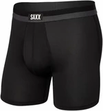 SAXX Sport Mesh Boxer Brief Black M Fitness spodní prádlo