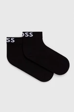 Ponožky BOSS 2-pak dámske, čierna farba, 50502066