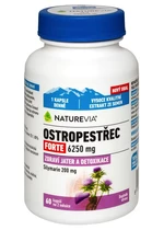 NatureVia Ostropestrec mariánsky FORTE 6250 mg 60 kapsúl