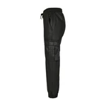 Women's Cargo Pants Made of Faux Leather Black