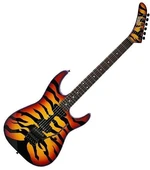 ESP George Lynch Yellow with Sunburst Tiger Graphic