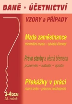 DÚVaP 3-4/2024 Daně, účetnictví, vzory a případy - Mzda zaměstnance, Překážky v práci, Právo stavby