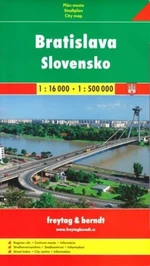 Slovensko + Bratislava mapy (1:500.000, 1:16 000)