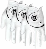 Footjoy Weathersof Mens Golf Glove (3 Pack) Regular LH White/Black L 2024