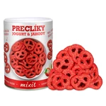 MIXIT Preclíky jogurtová čokoláda s jahodami 250 g