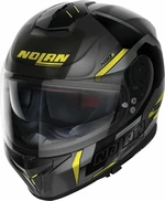Nolan N80-8 Wanted N-Com Flat Lava Grey Black/Yellow XL Helm