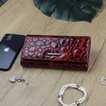 Dámská kožená peněženka červená - Gregorio Victoria