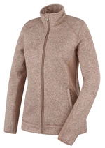 Women's fleece sweater with zipper HUSKY Alan L beige
