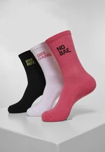 Girl Gang Socks 3-Pack pink/wht/blk