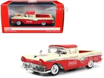 1957 Ford Ranchero "Coca-Cola" Red and Cream 1/43 Diecast Model Car by Motor City Classics