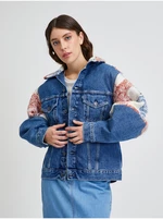 Beige-blue Levi's® Wedge women's plaid denim jacket