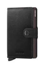 Kožená peňaženka Secrid Black & Brown čierna farba