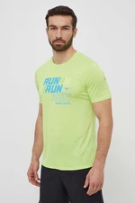 Bežecké tričko Mizuno Core Run zelená farba, s potlačou, J2GAB008