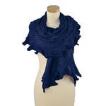 Art Of Polo Woman's Scarf sz1871-5 Navy Blue