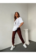 HAKKE NY Print Women's T-shirt Suit