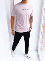 Men's T-shirt with purple print Dstreet