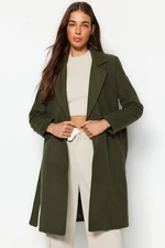 Trendyol Khaki Belted Long Wool Cachet Coat