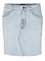 Vero Moda Dámská sukně VMROSIE 10282620 Light Blue Denim M