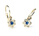 Cutie Jewellery Zlaté dětské náušnice C2149-10-X-1 modrá