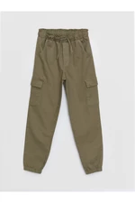 LC Waikiki Basic Girl's Cargo Pants with Elastic Waist
