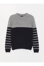 LC Waikiki Crew Neck Striped Long Sleeve Boy Knitwear Sweater