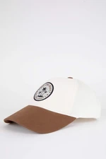 DEFACTO Men Color Block Cotton Cap Hat