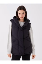 LC Waikiki Women's Hooded Plain Puffer Vest
