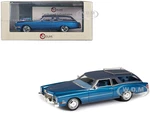 1972 Cadillac Eldorado 2-Door Station Wagon Blue Metallic with Matt Blue Top and Blue Interior Limited Edition to 250 pieces Worldwide 1/43 Model Car