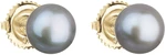 Evolution Group Zlaté náušnice pecky s pravými perlami Pavona 921004.3 - GREY