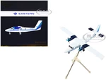 De Havilland DHC-6-200 Commercial Aircraft "Eastern Air Lines - Metro Express" White with Blue Stripes "Gemini 200" Series 1/200 Diecast Model Airpla