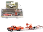 1967 Dodge D-100 Pickup Truck Orange and Tandem Car Trailer "Mr. Norms Grand Spaulding Dodge" "Hitch &amp; Tow" Series 29 1/64 Diecast Model Car by G