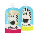 ZEBRA&ME Kapsička na dětskou stravu na opakované použití 2 ks