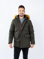 Men's winter parka GLANO - khaki