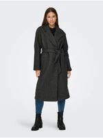 Women's dark grey brindle coat JDY Viola - Women