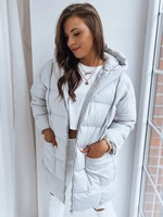 Light grey women's oversize jacket DAYTON Dstreet from