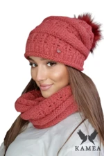 Set da donna Kamea Kamea_Set_Hat&Chimney_K.22.206.22_Coral