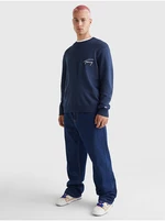 Tmavě modrý pánský svetr Tommy Jeans - Pánské