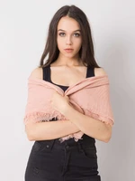 Powder pink monochrome women's scarf