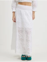 White women's patterned maxi skirt Guess Rafa