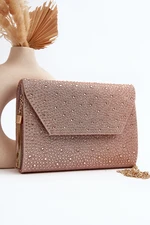 Edela ornate dress bag and clutch in rose gold