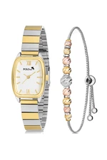 Polo Air Vintage Women's Wristwatch Dorica Bracelet Combination Silver-Gold Color