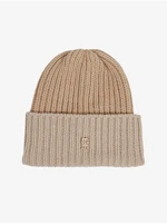 Women's beige hat with wool and cashmere Tommy Hilfiger - Women