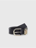 Dark blue women's leather belt Tommy Hilfiger - Women