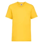 Yellow Cotton T-shirt Fruit of the Loom