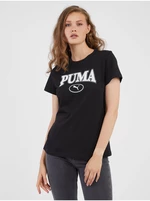 Černé dámské tričko Puma Squad - Dámské